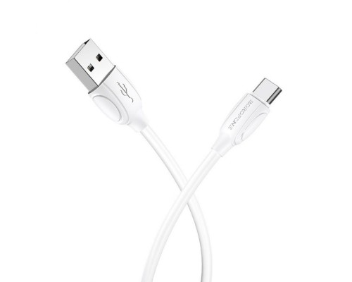 Кабель BX19 USB Type-C 1M Borofone белый