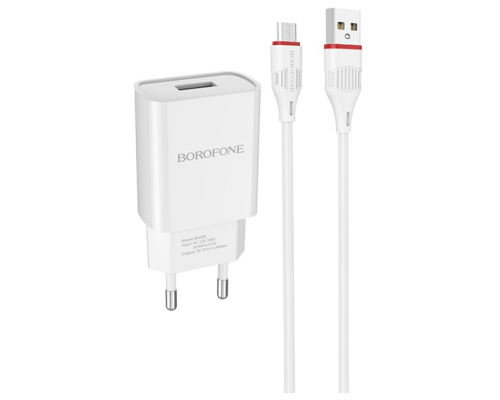 Блок зарядки с Usb портом Borofon Borofon Borofon BA20A White