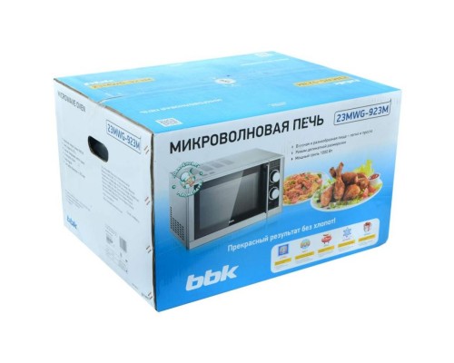 Микроволновая печь с грилем BBK 23MWG-923M/BX silver