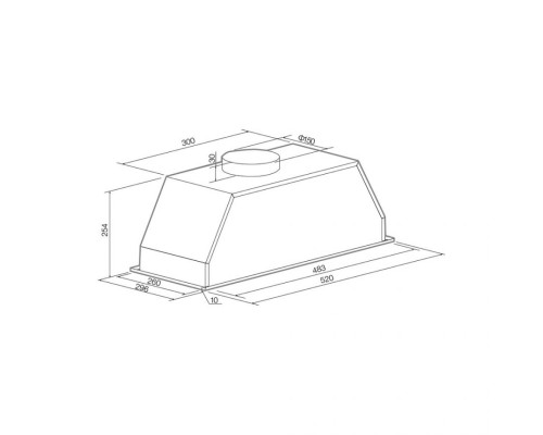 Вытяжка встраиваемая Graude LB 52.0 EL Silver