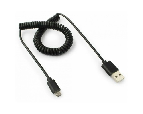 Кабель спиральный Cablexpert USB 2.0 Pro, AM/microBM 5P, 1.8м