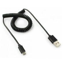 Кабель спиральный Cablexpert USB 2.0 Pro, AM/microBM 5P, 1.8м