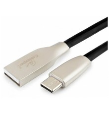 Кабель USB 2.0 Cablexpert CC-G-USBC01Bk-1.8M, AM/Type-C, серия Gold, длина 1.8м, черный, блистер