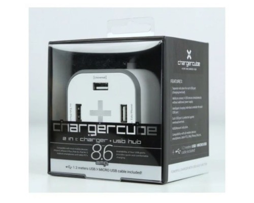 Зарядная станция Bliss Chargercube 220V-5V USB 4 портов, 8.6A