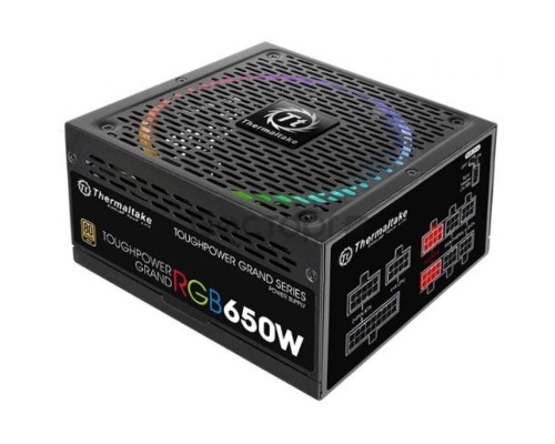 Блок питания ATX Thermaltake Toughpower Grand RGB 650W Gold (RGB Sync Edition) PS-TPG-0650FPCGEU-S 650W v2.4, EPS v2.92/A-PFC/вентилятор 140мм RGB/EU/