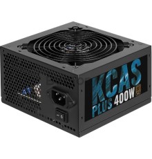 Блок питания Aerocool 400W Retail KCAS PLUS 400W ATX12V Ver.2.4, 80+ Bronze, fan 12cm, 550mm cable, 20+4P, 4+4P, PCIe 6+2P x2, PATA x4, SATA x6