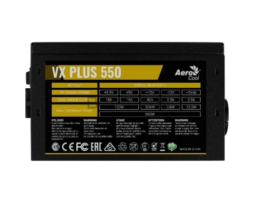 Блок питания AeroCool VX Plus 550W