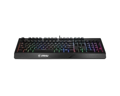 Клавиатура MSI VIGOR GK20 RU черный USB Multimedia for gamer LED (подставка для запястий)