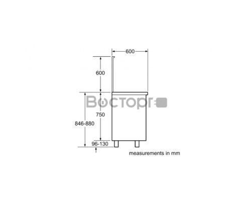 Отдельностоящая плита BOSCH HSB738357M Series 8