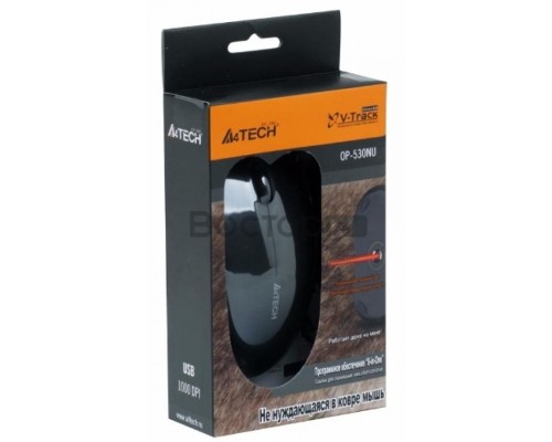 Мышь A4Tech OP-530NU (черный) USB,3+1 кл.-кн.,провод.мышь