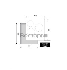 Индукционная варочная поверхность Lex EVI 430 BL черный