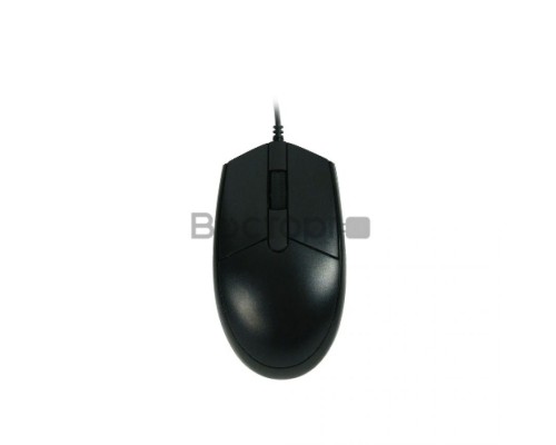 Комплект клавиатура+мышь/ Keyboard/mouse set MK120, USB wired, 104 кл, 1000DPI, 1.8m, black, Foxline