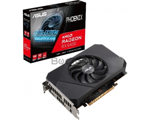 Видеокарта Asus PCI-E 4.0 PH-RX6400-4G AMD Radeon RX 6400 4096Mb 64 GDDR6 2039/16000 HDMIx1 DPx1 HDCP Ret