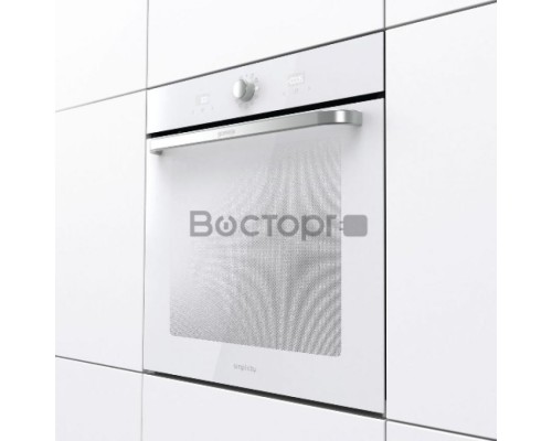 Электрическая духовка Gorenje BOS67371SYW 60 см, 77 л, Коллекция: Simplicity, Очистка паром AquaClean, 12 режимов, белый цвет