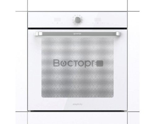 Электрическая духовка Gorenje BOS67371SYW 60 см, 77 л, Коллекция: Simplicity, Очистка паром AquaClean, 12 режимов, белый цвет