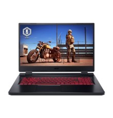 Ноутбук Acer Nitro 5 AN517-55-75EB 17.3"(1920x1080)/Intel Core i7 12700H(2.3Ghz)/16384Mb/512SSDGb/noDVD/Ext:nVidia GeForce RTX3070Ti(8192Mb)/Cam/BT/WiFi/war 1y/3kg/Black/noOS