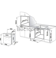 Духовой шкаф Gefest ЭДВ ДА 622-05 S Электрический, встраиваемый