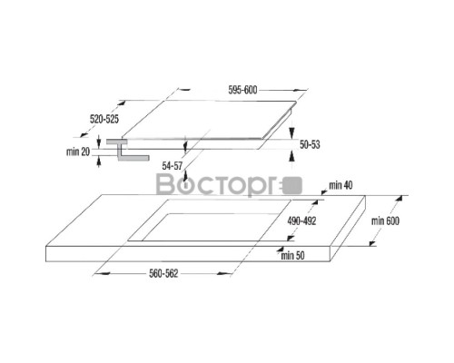 Электрическая варочная поверхность CT41SC 734819 GORENJE