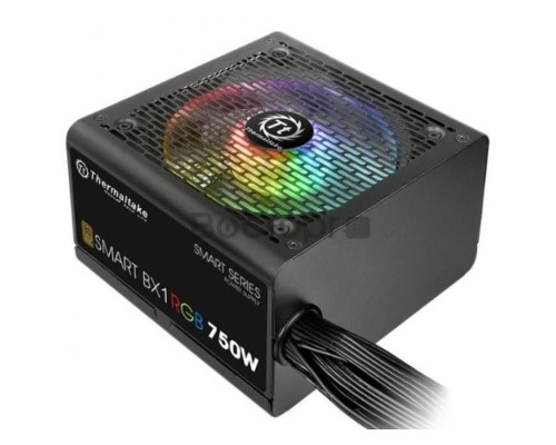 Блок питания ATX Thermaltake Smart BX1 RGB 750W (230V) PS-SPR-0750NHSABE-1 750W v 2.4, A.PFC, EPS v.2.92 , 80+ Bronze, вентилятор 120мм, non-modular