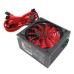 Блок питания Ginzzu PC500 14CM(Red) 80+ black,APFC,24+4p,2 PCI-E(6+2), 5*SATA, 4*IDE,оплетка, кабель питания,цветная коробка