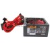 Блок питания Ginzzu PC500 14CM(Red) 80+ black,APFC,24+4p,2 PCI-E(6+2), 5*SATA, 4*IDE,оплетка, кабель питания,цветная коробка