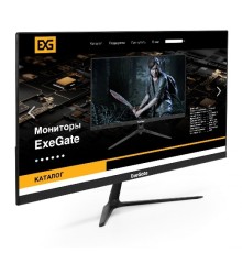 Монитор безрамочный с аудио 21.5" ExeGate EX294343RUS ProSmart EV2207A (VA LED Grade A+, FHD, 1920x1080, 16:9, 280cd/m2, 3000:1, 178°/178°, 5ms, Speakers, D-Sub, HDMI, кабель HDMI 1.5м, VESA, регулировка н