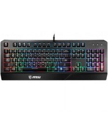 Клавиатура MSI VIGOR GK20 RU черный USB Multimedia for gamer LED (подставка для запястий)