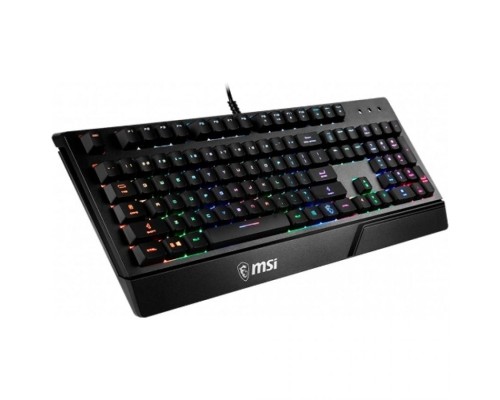 Клавиатура MSI VIGOR GK20 RU черный USB Multimedia for gamer LED (подставка для запястий)