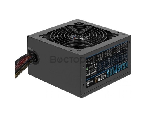 Блок питания Aerocool 400W Retail KCAS PLUS 400W ATX12V Ver.2.4, 80+ Bronze, fan 12cm, 550mm cable, 20+4P, 4+4P, PCIe 6+2P x2, PATA x4, SATA x6