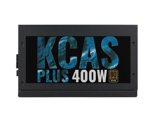 Блок питания Aerocool 400W Retail KCAS PLUS 400W ATX12V Ver.2.4, 80+ Bronze, fan 12cm, 550mm cable, 20+4P, 4+4P, PCIe 6+2P x2, PATA x4, SATA x6