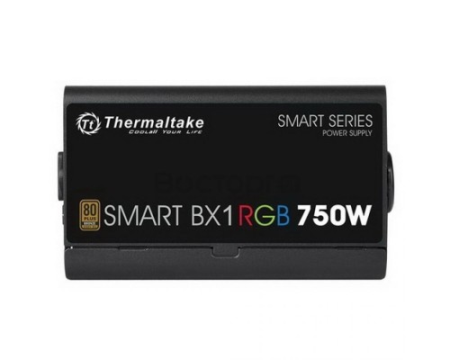 Блок питания ATX Thermaltake Smart BX1 RGB 750W (230V) PS-SPR-0750NHSABE-1 750W v 2.4, A.PFC, EPS v.2.92 , 80+ Bronze, вентилятор 120мм, non-modular