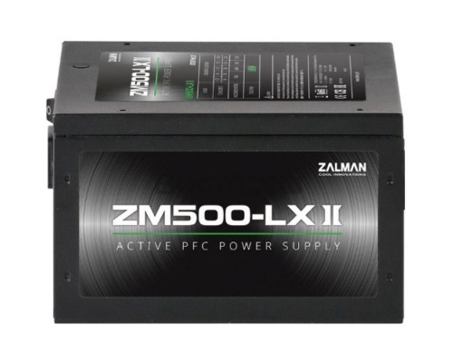 Блок питания ATX Zalman ZM500-LXII 500W, APFC, fan 120mm, Retail