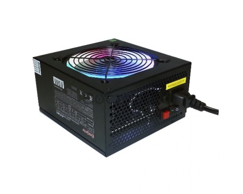 Блок питания 800W ExeGate EVO800, ATX, PC, RGB, black, APFC, 12cm, 24p+(4+4)p, PCI-E, 5*SATA, 3*IDE, FDD + кабель 220V в комплекте