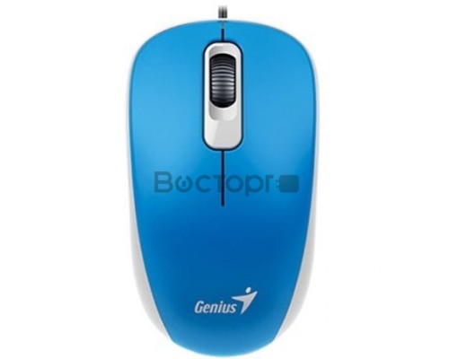 Мышь Genius Mouse DX-110 ( Cable, Optical, 1000 DPI, 3bts, USB ) Blue