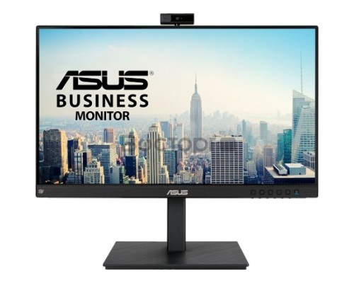 Монитор IPS для видеоконференций, ASUS BE24EQSK 23,8” FHD(1920x1080), 300 cd/㎡, 1000:1, 178°(H)/178°(V), 5ms, веб-камера FHD, D-SUB,HDMI,DP,USB, микрофонный массив, Speakers, HAS, Frameless Design, VESA 100x100mm, MiniPC Kit, black