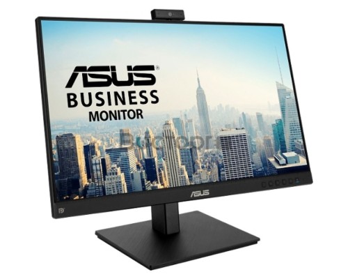 Монитор IPS для видеоконференций, ASUS BE24EQSK 23,8” FHD(1920x1080), 300 cd/㎡, 1000:1, 178°(H)/178°(V), 5ms, веб-камера FHD, D-SUB,HDMI,DP,USB, микрофонный массив, Speakers, HAS, Frameless Design, VESA 100x100mm, MiniPC Kit, black