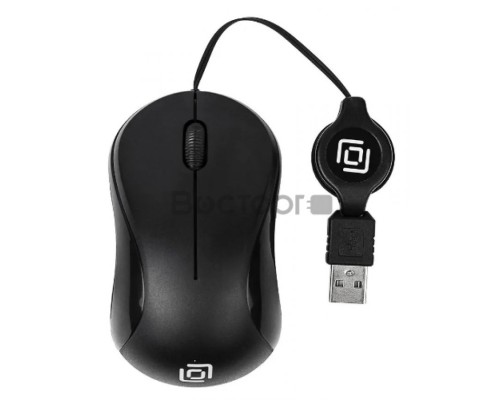 Мышь Oklick 115SR черный оптическая (800dpi) USB для ноутбука (2but)