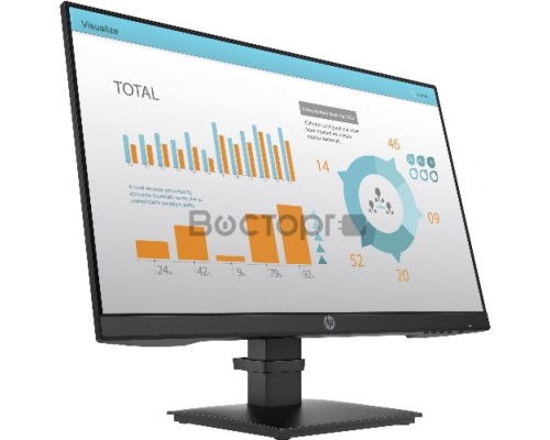 Монитор HP P24 G4 23,8 Monitor 1920x1080 FHD, IPS, 16:9, 250 cd/m2, 1000:1, 5ms, 178°/178°, DP, HDMI, VGA, Low Blue Light, Plug-and-Play, Black (5QG35AA)