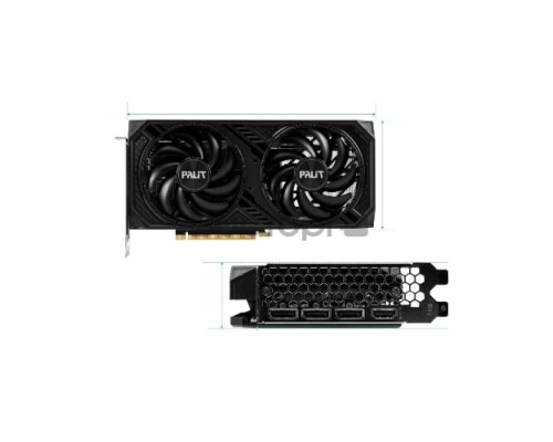 Видеокарта Palit RTX4060TI DUAL OC NVIDIA GeForce RTX 4060TI 8192Mb PCI-E 4.0 128 GDDR6 2685/9000 HDMIx1 DPx3 HDCP Ret