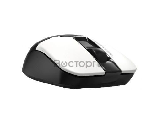 Мышь A4Tech Fstyler FG12 Panda белый/черный оптическая (1200dpi) беспроводная USB (3but)