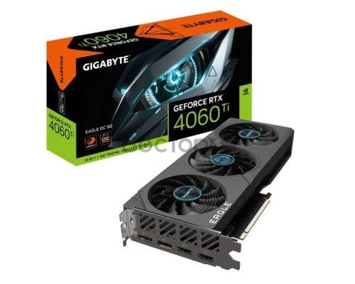 Видеокарта Gigabyte GV-N406TEAGLE OC-8GD RTX 4060TI 8192Mb 128 GDDR6 2550/18000 HDMIx2 DPx2 HDCP Ret