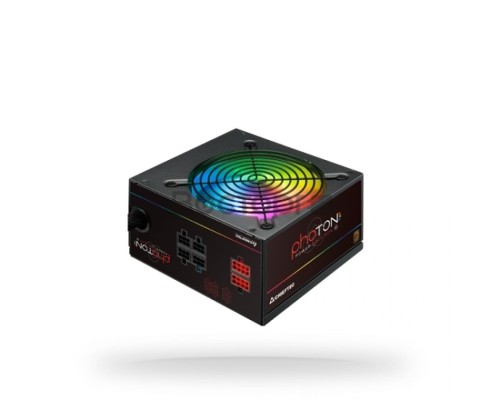 Блок питания ATX Chieftec CTG-650C-RGB 650W, Active PFC, RGB Rainbow 120mm fan, 80 PLUS BRONZE, Cable Management Retail