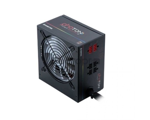 Блок питания ATX Chieftec CTG-650C-RGB 650W, Active PFC, RGB Rainbow 120mm fan, 80 PLUS BRONZE, Cable Management Retail