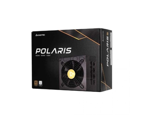 Блок питания ATX Chieftec Polaris PPS-750FC 750W, 80 PLUS GOLD, Active PFC, 120mm fan, Full Cable Management Retail