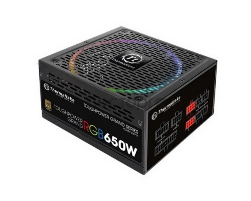 Блок питания ATX Thermaltake Toughpower Grand RGB 650W Gold (RGB Sync Edition) PS-TPG-0650FPCGEU-S 650W v2.4, EPS v2.92/A-PFC/вентилятор 140мм RGB/EU/