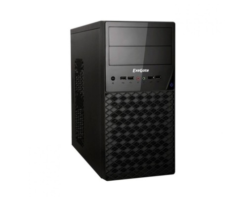 Корпус для компьютера Exegate QA-413U Black, mATX, без БП