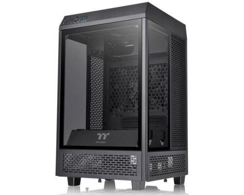 Корпус mini-ITX Thermaltake The Tower 100 CA-1R3-00S1WN-00 черный, без БП, панель из закаленного стекла, USB Type-C, 2*USB 3.0, audio