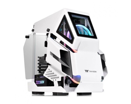 Корпус mATX Thermaltake AH T200 Snow CA-1R4-00S6WN-00 белый, без БП, боковые панели из закаленного стекла, 2*USB 3.0, USB Type-C, audio