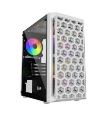 Корпус mATX Powercase Mistral Micro T3W CMIMTW-L3 белый, без БП, боковая панель из закаленного стекла, USB 3.0, 2*USB 2.0, audio