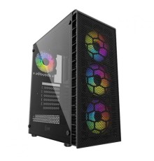 Корпус ATX Powercase Mistral Z4С Mesh LED CMIZ4C-L4 черный, без БП, с окном, 2*USB 2.0, USB 3.0, audio